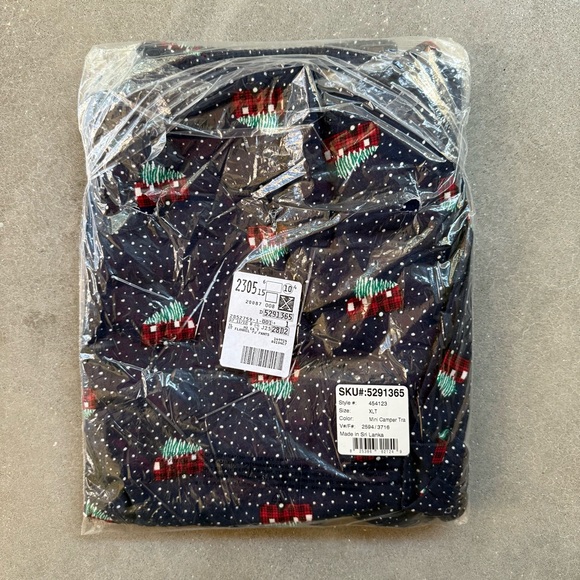 Lands End Men’s Flannel Pajama Pants Camper Print - Picture 6 of 6